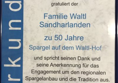50 Jahre Spargel am Waltl-Hof